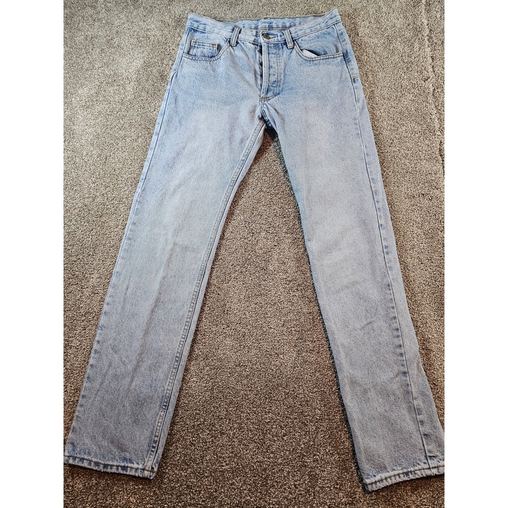 J Galt Light Wash Straight Leg High Rise Cotton Denim Jeans Small RR130P
